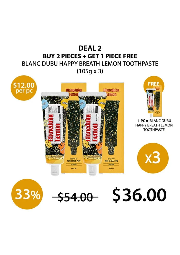 (BUY 2+1 FREE) BLANC DUBU TOOTHPASTE