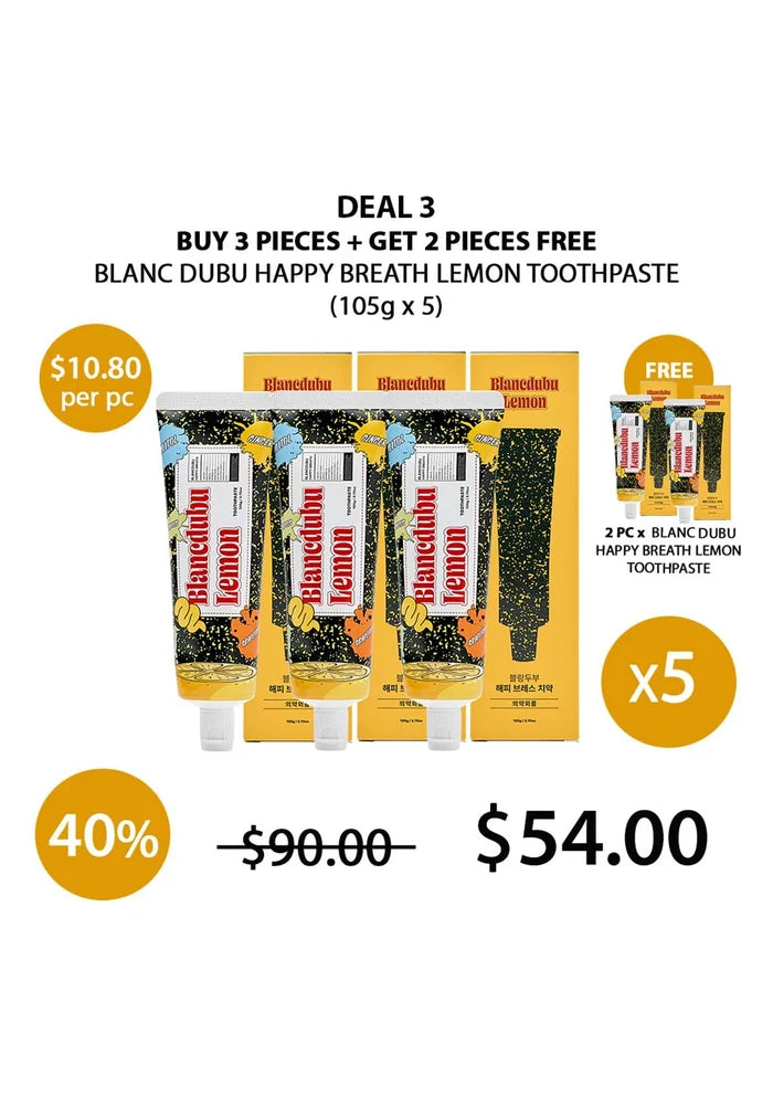 (BUY 3+2 FREE) BLANC DUBU TOOTHPASTE