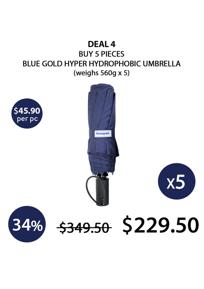 [BLUE GOLD] Hyper Hydrophobic Umbrella