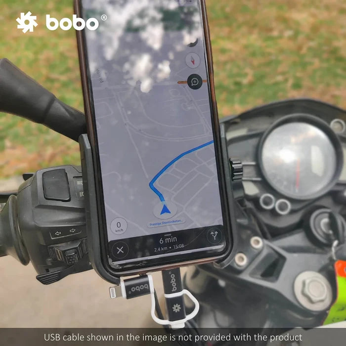 BOBO BM12 Bike Mobile Holder
BOBO Motorcycle Phone Mount with Fast Wireless and USB-C Charging
