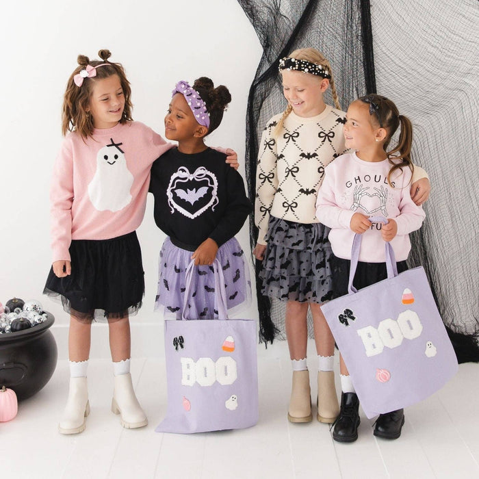 Boo Trick or Treat Patch Halloween Tote - Kids Acessories