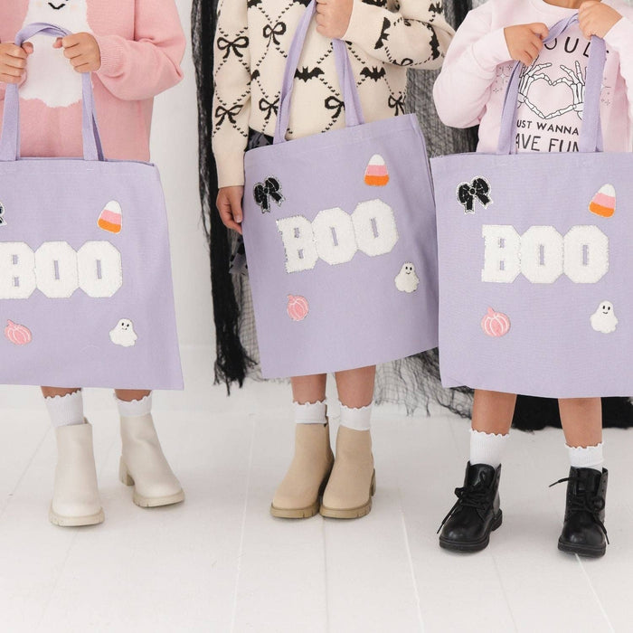 Boo Trick or Treat Patch Halloween Tote - Kids Acessories