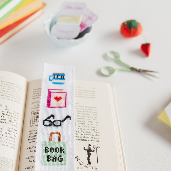 Bookish Cross Stitch Bookmark Kit