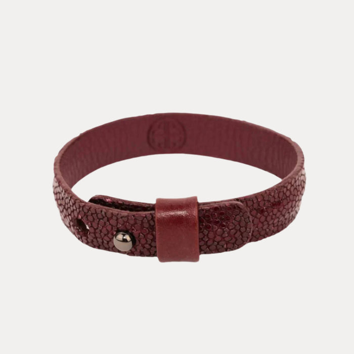 Stingray Burgundy Wrist Wrap Bracelet For Men | BuDhaHomme by BuDhaGirl