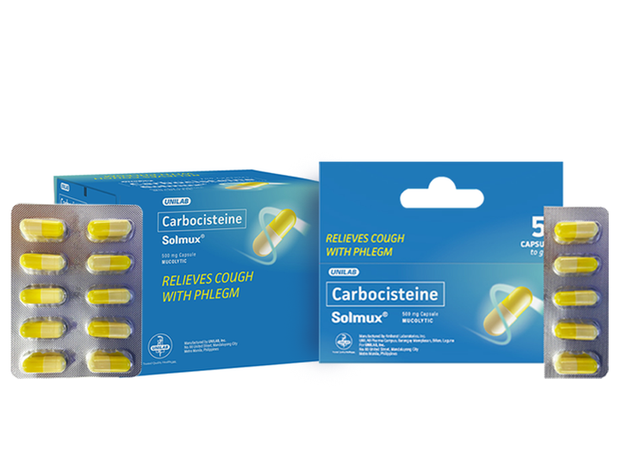 CARBOCISTEINE SOLMUX  10 TABLETS