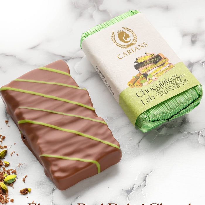 Carian's Bistro | Dubai Chocolate Bar - Premium Pistachio,  3.35 oz