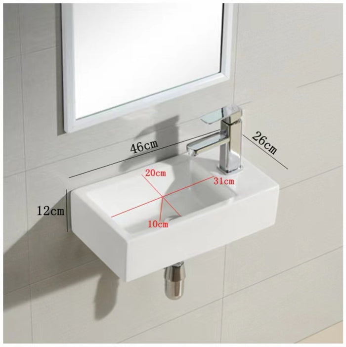 Ceramic Cabinet Basin - Rectangle Series 460