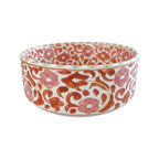handmade Moroccan medium nesting bowl with floral pattern motif