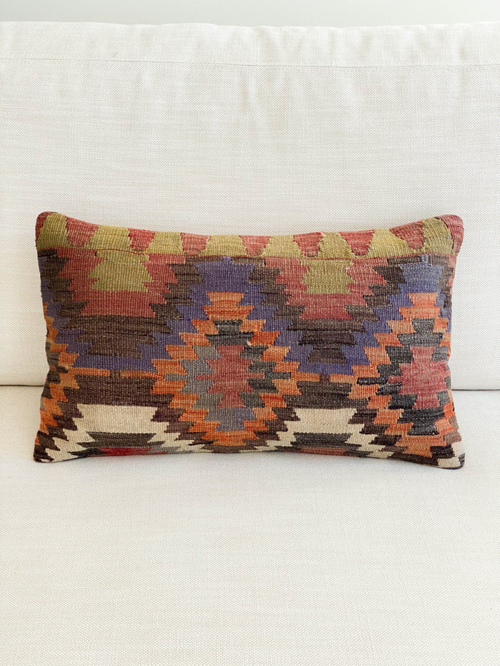 Chauncey Lumbar Kilim Pillow (12x20)