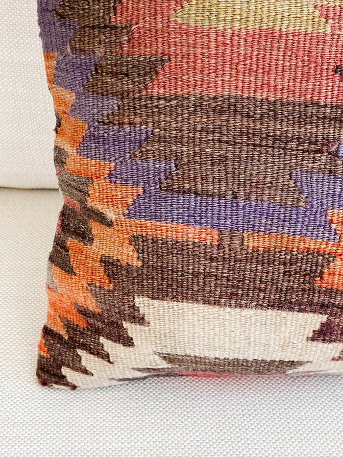 Chauncey Lumbar Kilim Pillow (12x20)