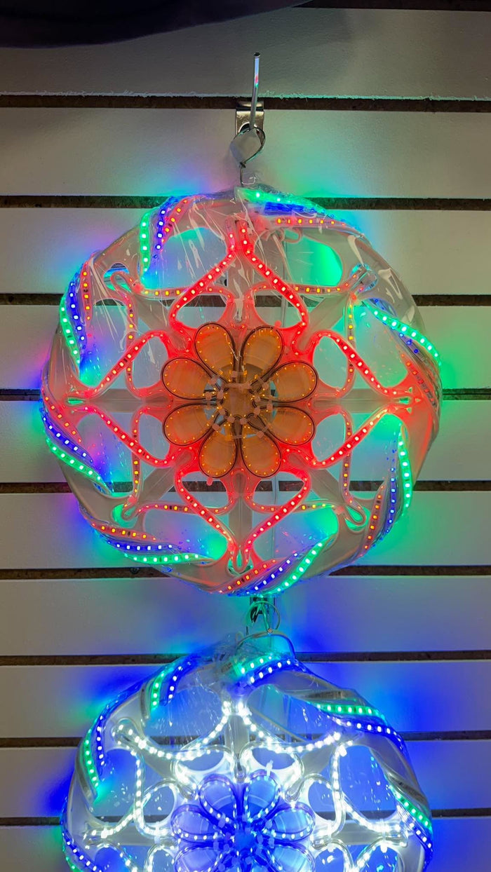 CHRISTMAS PAROL WITH LED LIGHTS 12"