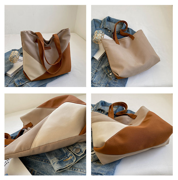 CL1104 - Fashion Two Toned Tote Bag