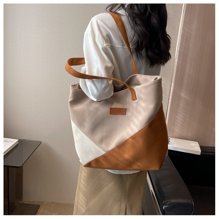 CL1104 - Fashion Two Toned Tote Bag