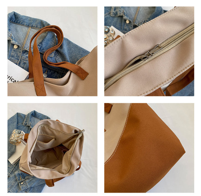 CL1104 - Fashion Two Toned Tote Bag