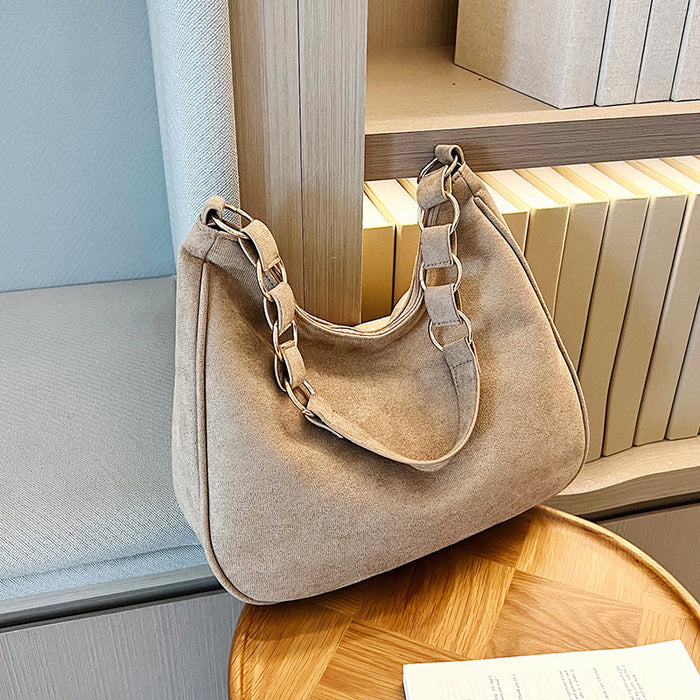 CL1113 - Embossed Brown Shoulder Bag