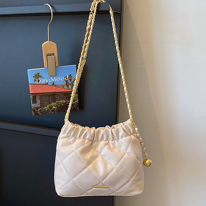 CL1121 - Plated Chain Shoulder Bag