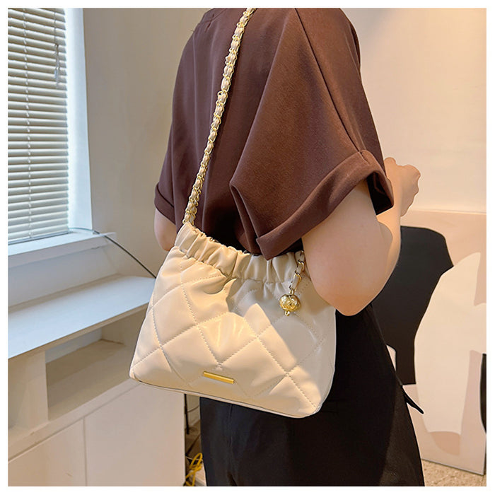 CL1121 - Plated Chain Shoulder Bag