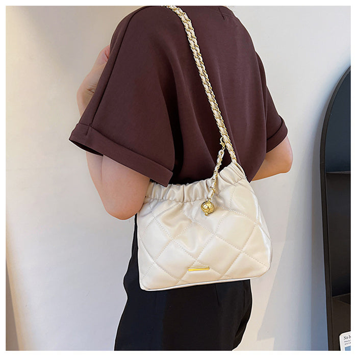 CL1121 - Plated Chain Shoulder Bag