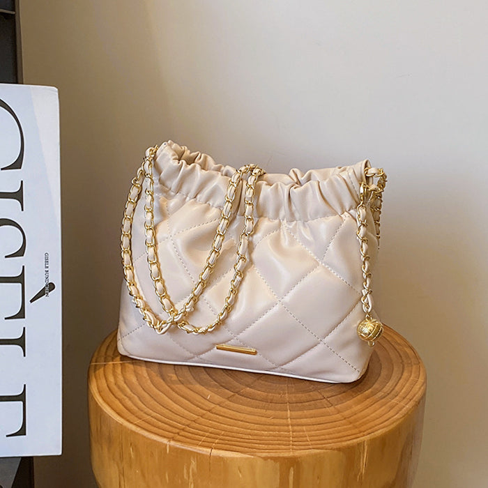 CL1121 - Plated Chain Shoulder Bag