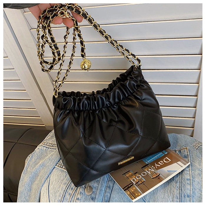 CL1122 - Plated Chain Shoulder Bag
