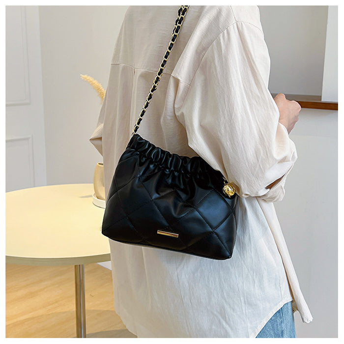 CL1122 - Plated Chain Shoulder Bag