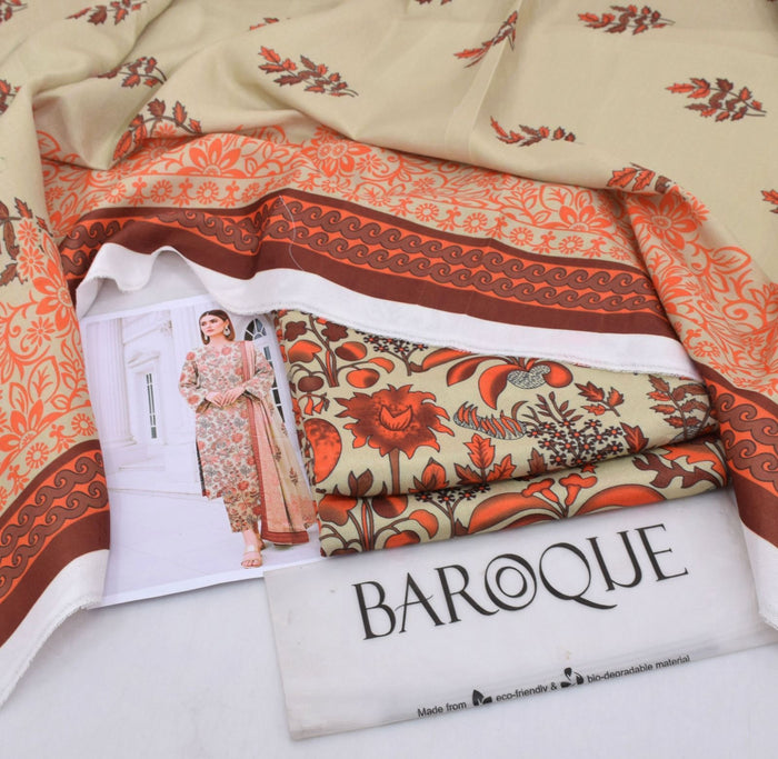 Classic Karandi 3pc Set – Shirt, Pants & Dupatta