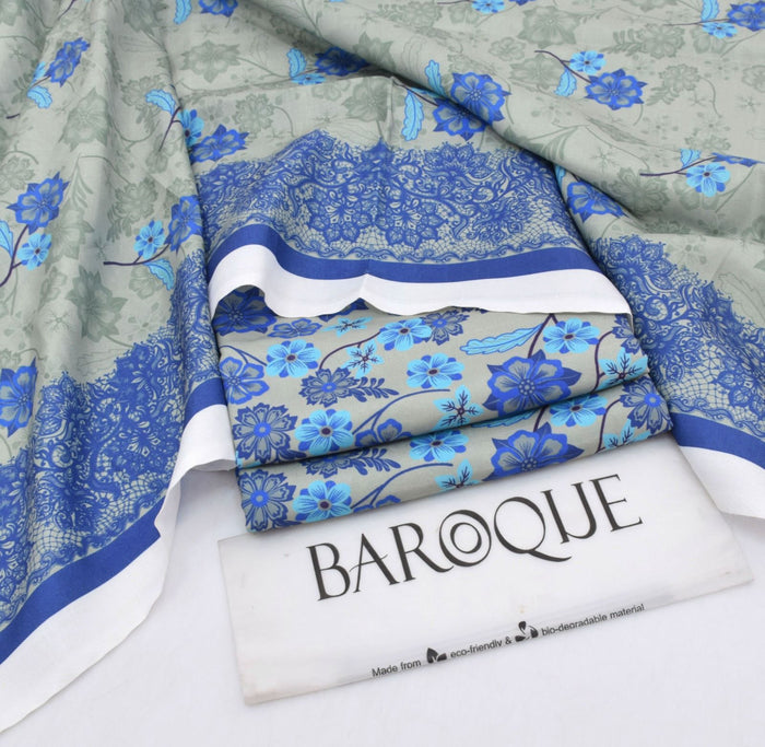 Classic Karandi 3pc Set – Shirt, Pants & Dupatta