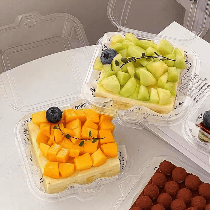 Clear PET Takeaway Burger Box Food Clam - TEM IMPORTS™