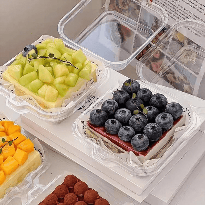 Clear PET Takeaway Burger Box Food Clam - TEM IMPORTS™