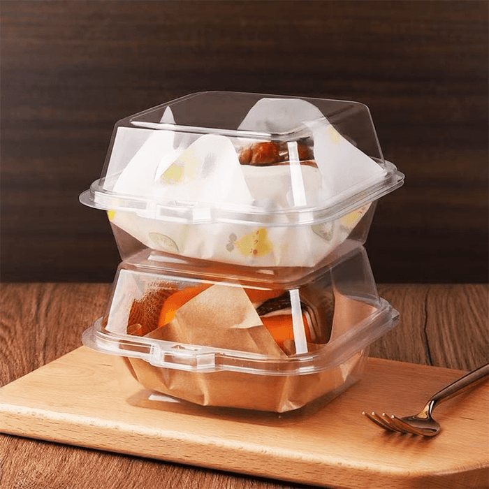 Clear PET Takeaway Burger Box Food Clam - TEM IMPORTS™