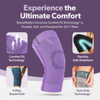 This knee sleeve is 12 inches tall with 2 supportive stays to prevent injury