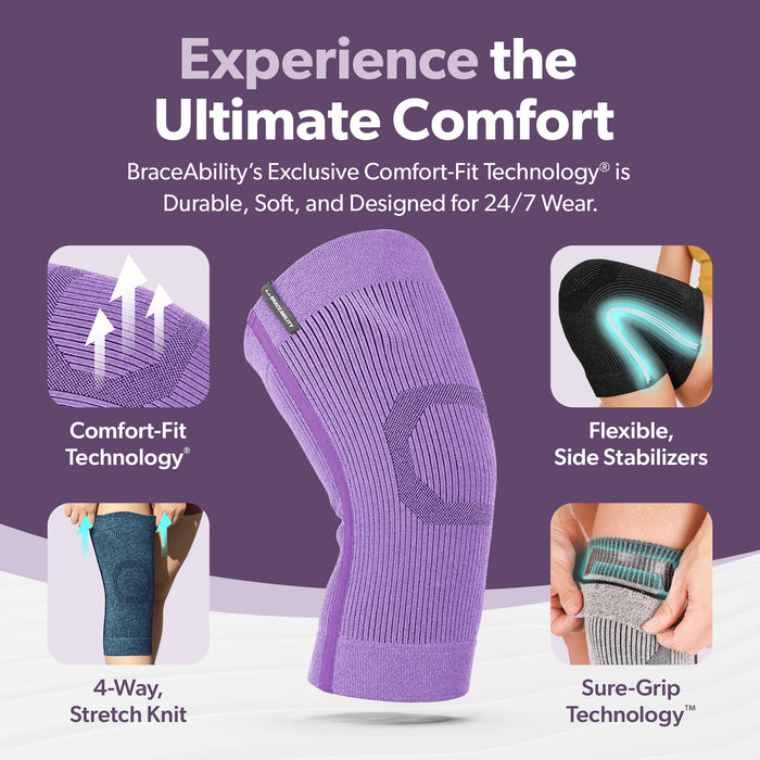 This knee sleeve is 12 inches tall with 2 supportive stays to prevent injury