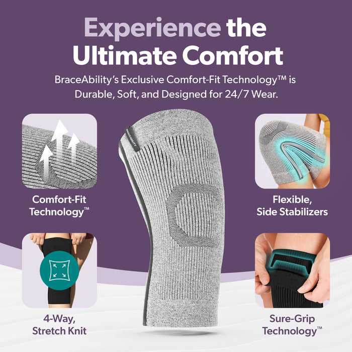 This knee sleeve is 12 inches tall with 2 supportive stays to prevent injury
