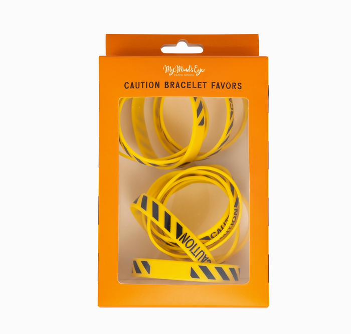 Construction Party Favor Rubber Bracelets