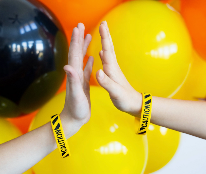 Construction Party Favor Rubber Bracelets