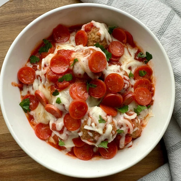 Crock'n CLE - Cheesy Pizza Meatballs