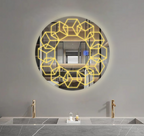 Cubicles Bathrooom Led Mirror with Touch Sensor & Dimmable (3 Lights Integrated)