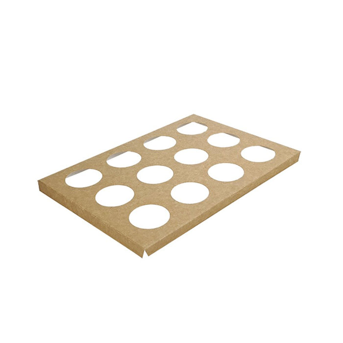 Cupcake Insert To Fit Medium/Large Tray - 12 Holes 50pc/PK - TEM IMPORTS™