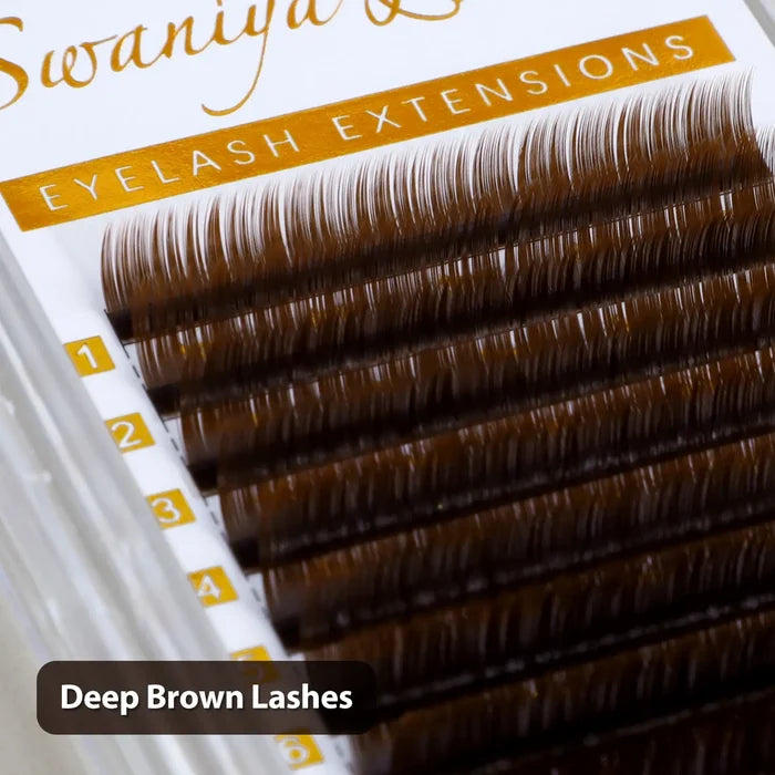 Deep Brown Lashes| Swaniya Lashes