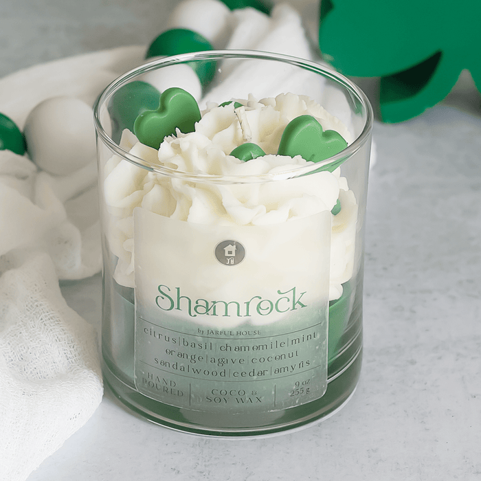 Dessert Candle Shamrock | St.Patrick's Day Gift - Jarful House