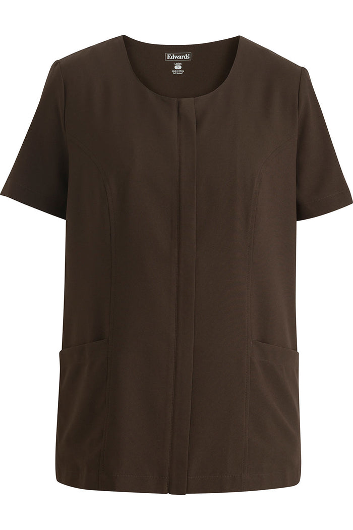 EDWARDS ESSENTIAL LADIES ZIP FRONT TUNIC