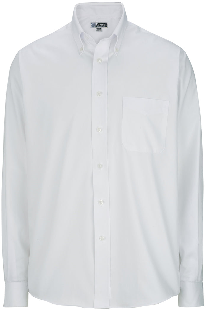 EDWARDS PINPOINT OXFORD LONG SLEEVE MENS SHIRT
