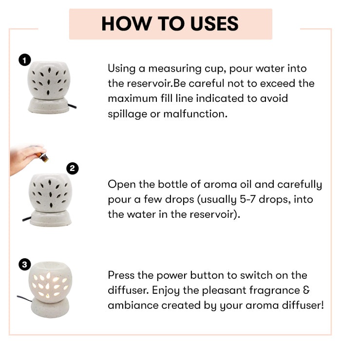 How to use Ceramic Electric Aroma Diffuser