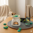 Emerald Forest Crystal Wax Melts Bar With Real Aventurine Gemstone Chips