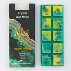 Emerald Forest Crystal Wax Melts Bar With Real Aventurine Gemstone Chips
