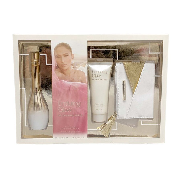 Enduring Glow by Jennifer Lopez for Women 3.4 oz EDP 3pc Gift Set