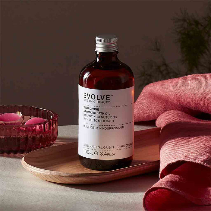 Evolve Organic Beauty Wild Divine Aromatic Bath Oil Kylpyöljy 100ml