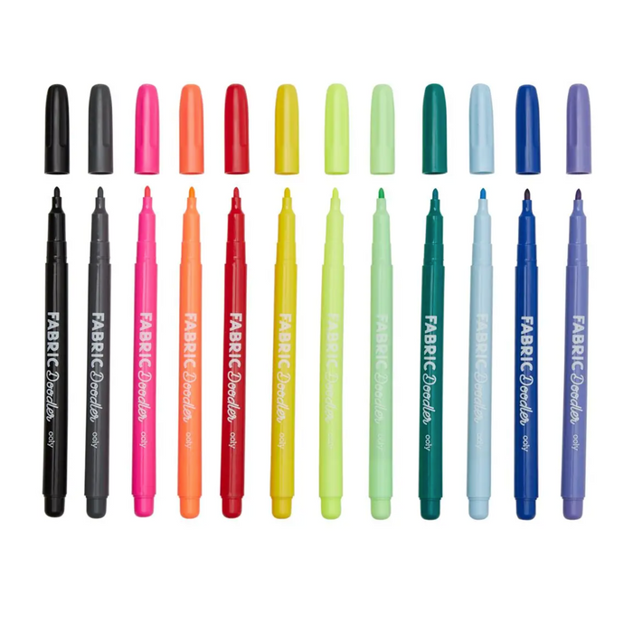 Fabric Doodlers Markers - Set of 12