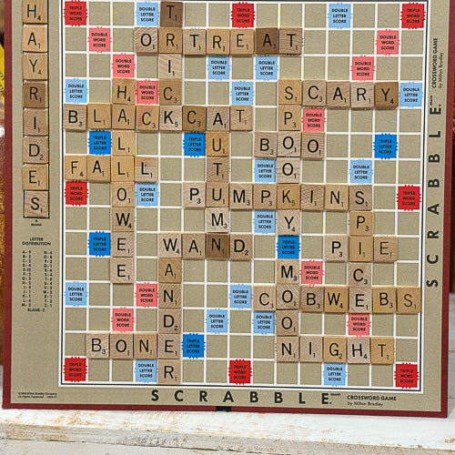 Fall Themed Scrabble Board