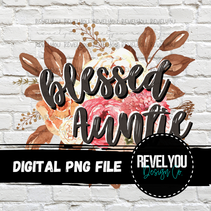 Floral Blessed Bundle - PNG